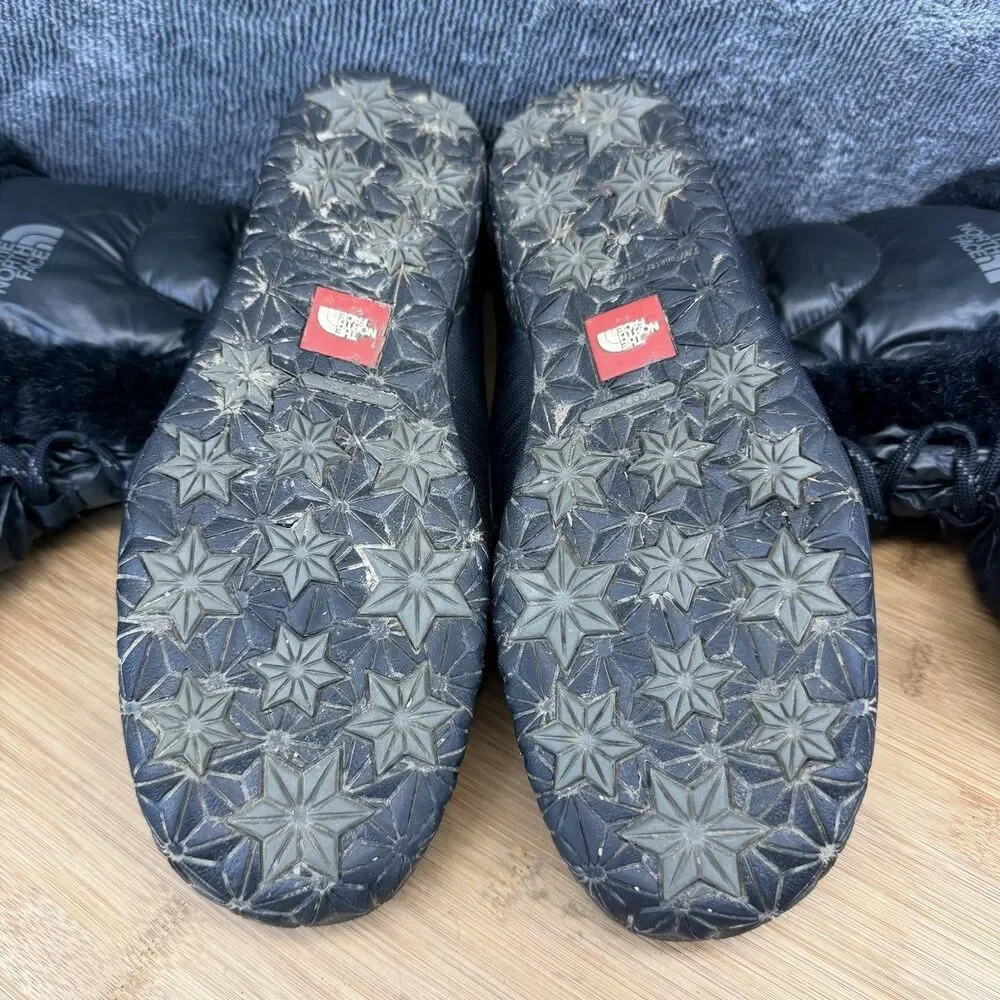 The North Face Boots Womens Size 8 Black Faux Fur Winter Snow APPY FG4 TB1Y